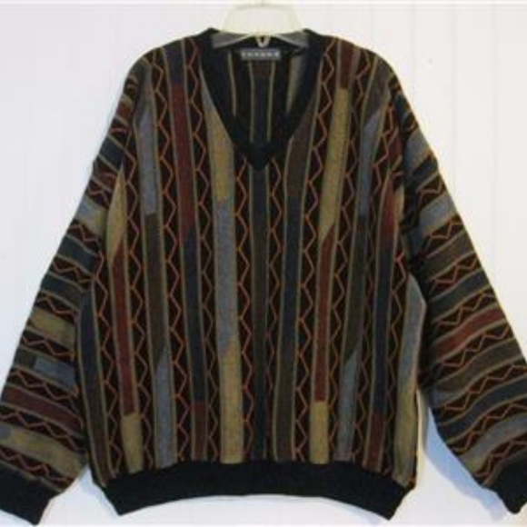Mens TUNDRA Sz L Multi-Color Sweater - Picture 2 of 7